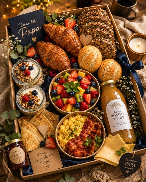 BOX DEJEUNER FETE DES PAPAS - UNIQUEMENT DISPONIBLE LE 13 ET 14 JUIN